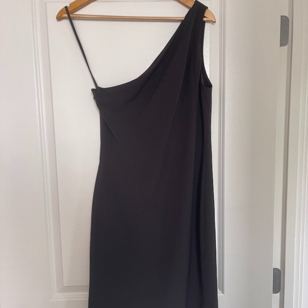 Rag & Bone Black, One Shoulder Black Cocktail dress, Size 6